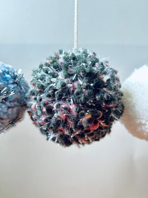 Icy Holiday Pompom Ornaments - image5